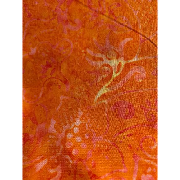 Quilt Fabric 5+ yards in orange and green - Picture 2 of 6